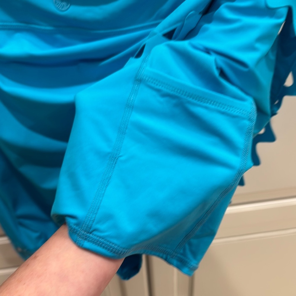 Lilly Pulitzer Blue Women's Skirt size xl Luxletic with shorts built in - Picture 9 of 10